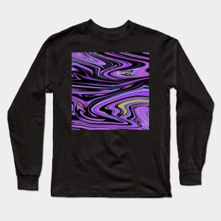 Swirls- Purple Blue Yellow Long Sleeve T-Shirt